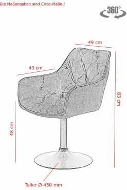 Sessel BIRTE S 2er Set Polsterstühle