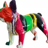 Sale Skulptur BUNTE BULLDOGGE Dekoration
