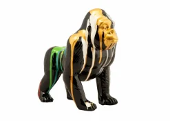 Skulptur BUNTER GORILLA Dekoration