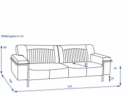 Online Sofa 3 Sitzer Bonanza Einzelsofas