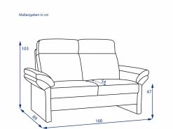 Clearance Sofa 2 Sitzer CLEA Einzelsofas