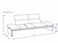 Discount Sofa 2,5 Sitzer HARRIET Einzelsofas