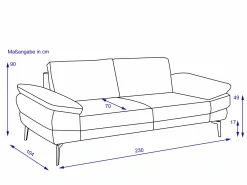 Best Sofa 3 Sitzer CIVITA Einzelsofas