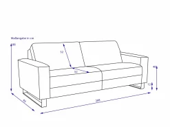 Sale Sofa 3 Sitzer MAESTRA Einzelsofas