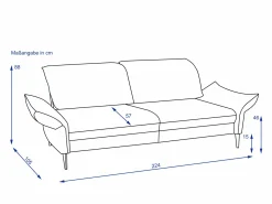Clearance Sofa 3 Sitzer MIRUM Einzelsofas