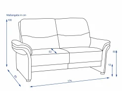 Sofa 2,5 Sitzer RECITA Einzelsofas