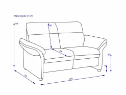 Online Sofa 2 Sitzer PEDRO Einzelsofas