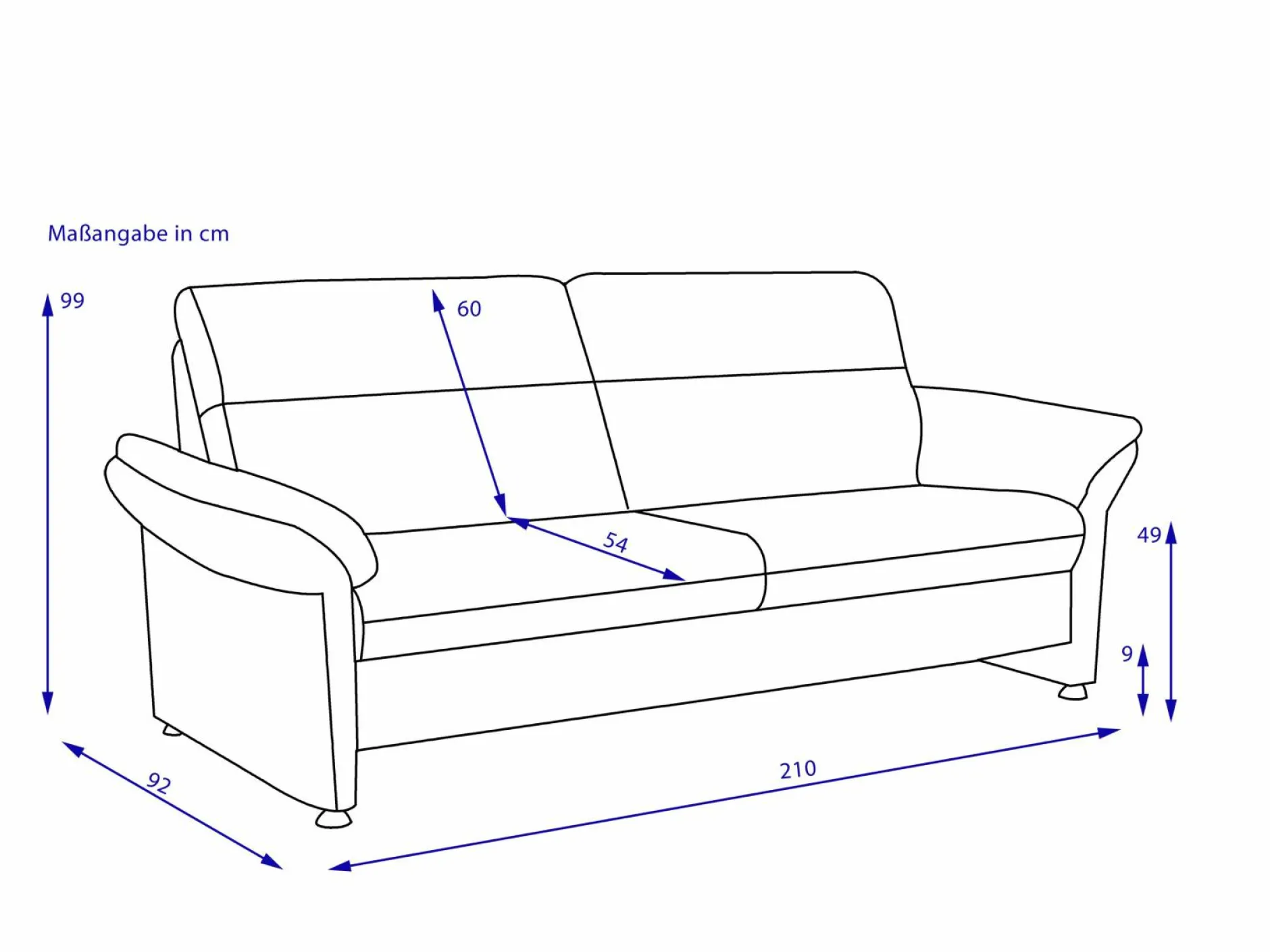 New Sofa 3 Sitzer PEDRO Einzelsofas