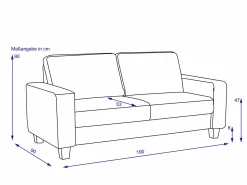Online Sofa 3 Sitzer BUDDY Einzelsofas