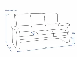 Online Sofa 3 Sitzer BODENSEE 1 Einzelsofas