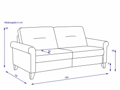 Online Sofa 3 Sitzer RÜGEN PLUS Einzelsofas