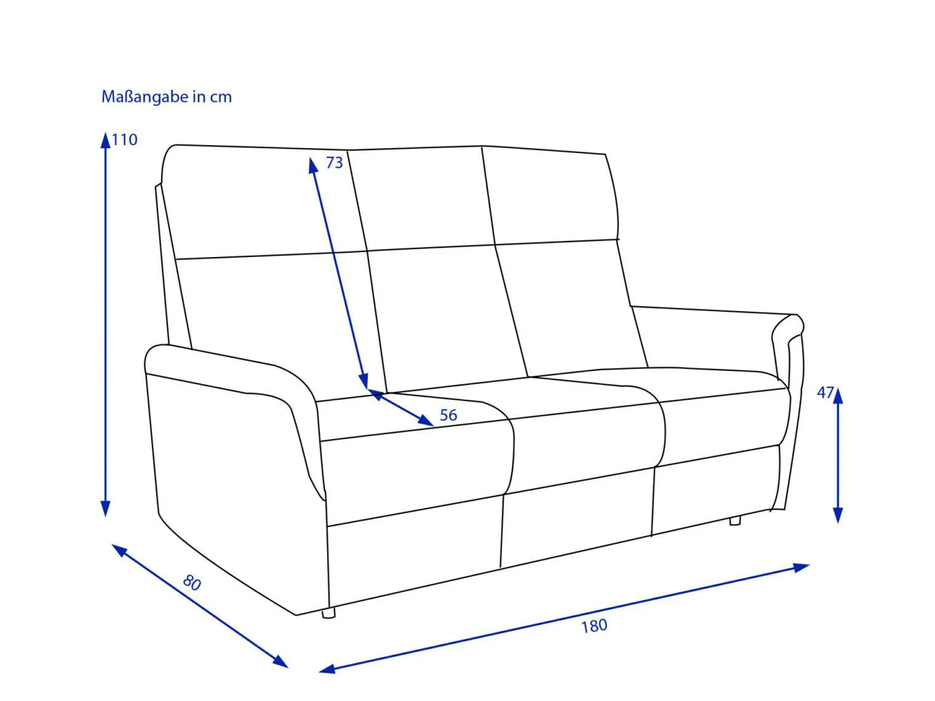 Best Sofa 3-Sitzer HAIKOU Polstermöbel|Einzelsofas