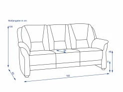 New Sofa 3 Sitzer PALLADION Einzelsofas