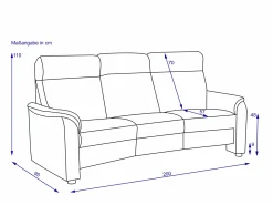 Discount Sofa 2 Sitzer PAULA Einzelsofas
