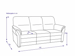 Sale Sofa 3 Sitzer PIERRE Einzelsofas