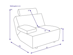 Hot Sofaelement AVEIRO Sofaelemente