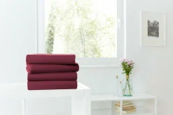 New Spannbettlaken Jersey bordeaux Spannbettlaken|Spannbetttücher
