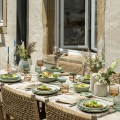 Clearance Speiseteller PERLEMOR ALGA Geschirr|Gedeckter Tisch