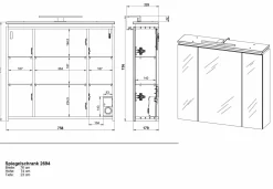 Best Spiegelschrank GIFU Spiegelschränke|Spiegelschränke
