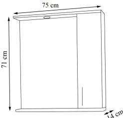 Outlet Spiegelschrank LISALO Spiegelschränke|Spiegelschränke