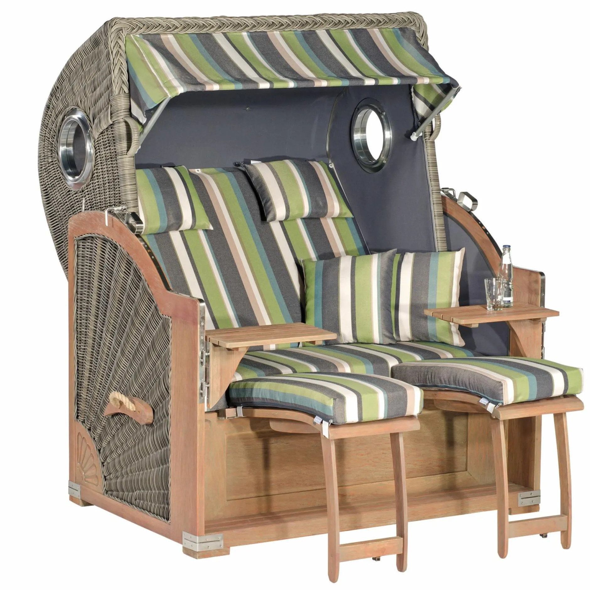 Clearance Strandkorb RUSTIKAL 500 PLUS C Strandkörbe|Strandkörbe