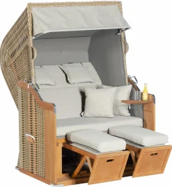 Hot Strandkorb RUSTIKAL 255 PLUS Strandkörbe|Strandkörbe