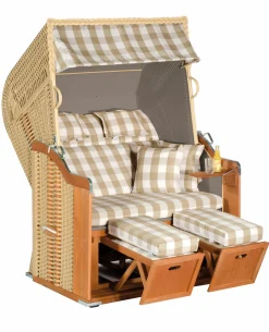 Best Strandkorb RUSTIKAL 255 PLUS Strandkörbe|Strandkörbe