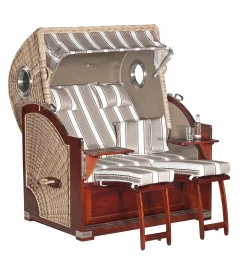 Best Strandkorb RUSTIKAL 500 PLUS C Strandkörbe|Strandkörbe