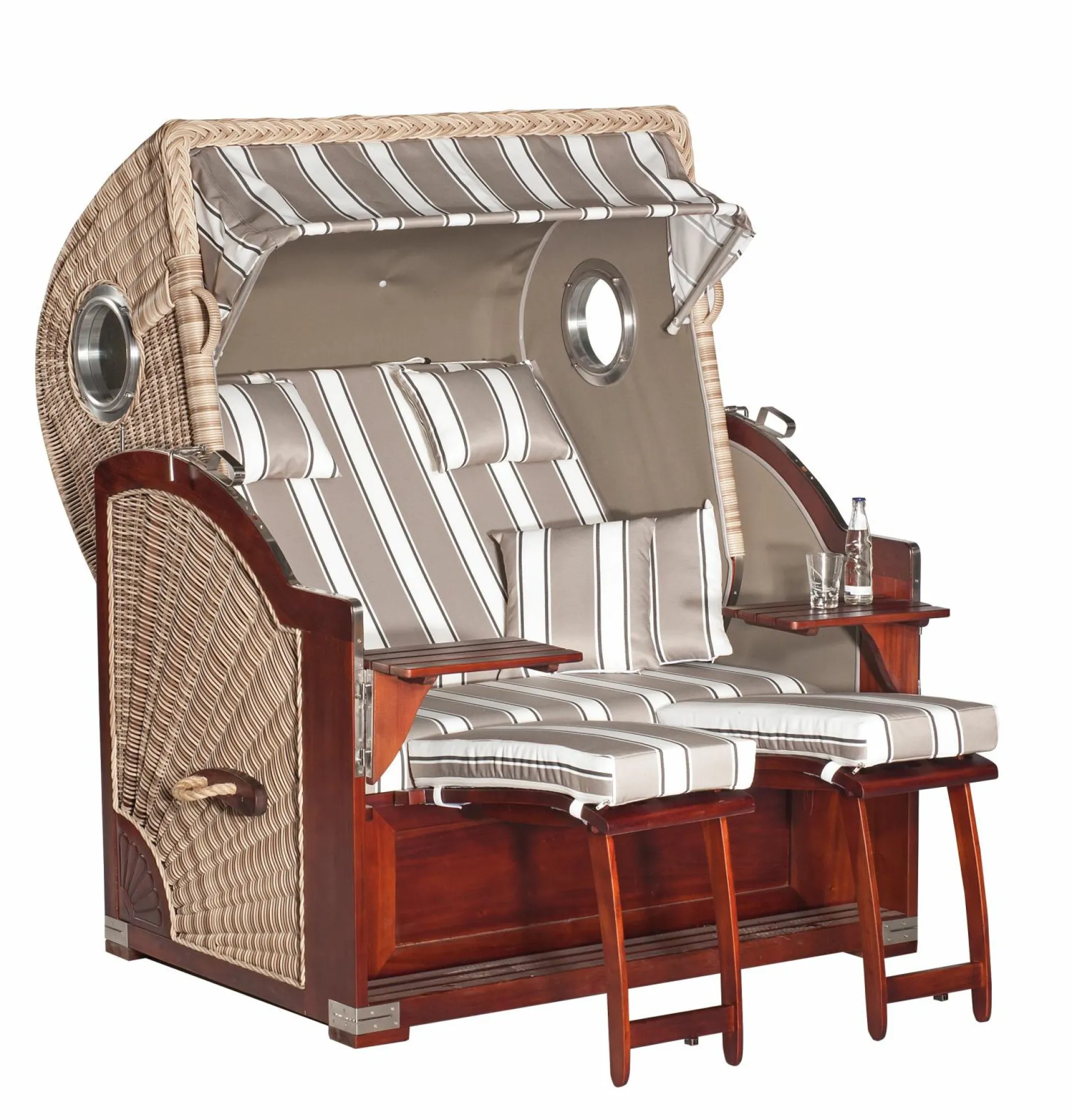 Best Strandkorb RUSTIKAL 500 PLUS C Strandkörbe|Strandkörbe