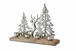 Hot Teelichthalter Baum/Rentier Kerzen|Weihnachtsdekoration