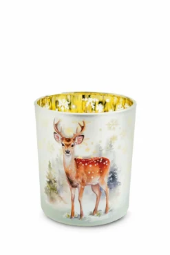 Online Teelichthalter Waldlandschaft Country Christmas|Kerzen