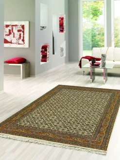 Online Teppich BENARAS Herati beige Klassische Orientteppiche