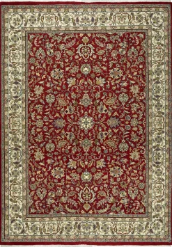 Clearance Teppich BENARAS Isfahan rot Klassische Orientteppiche