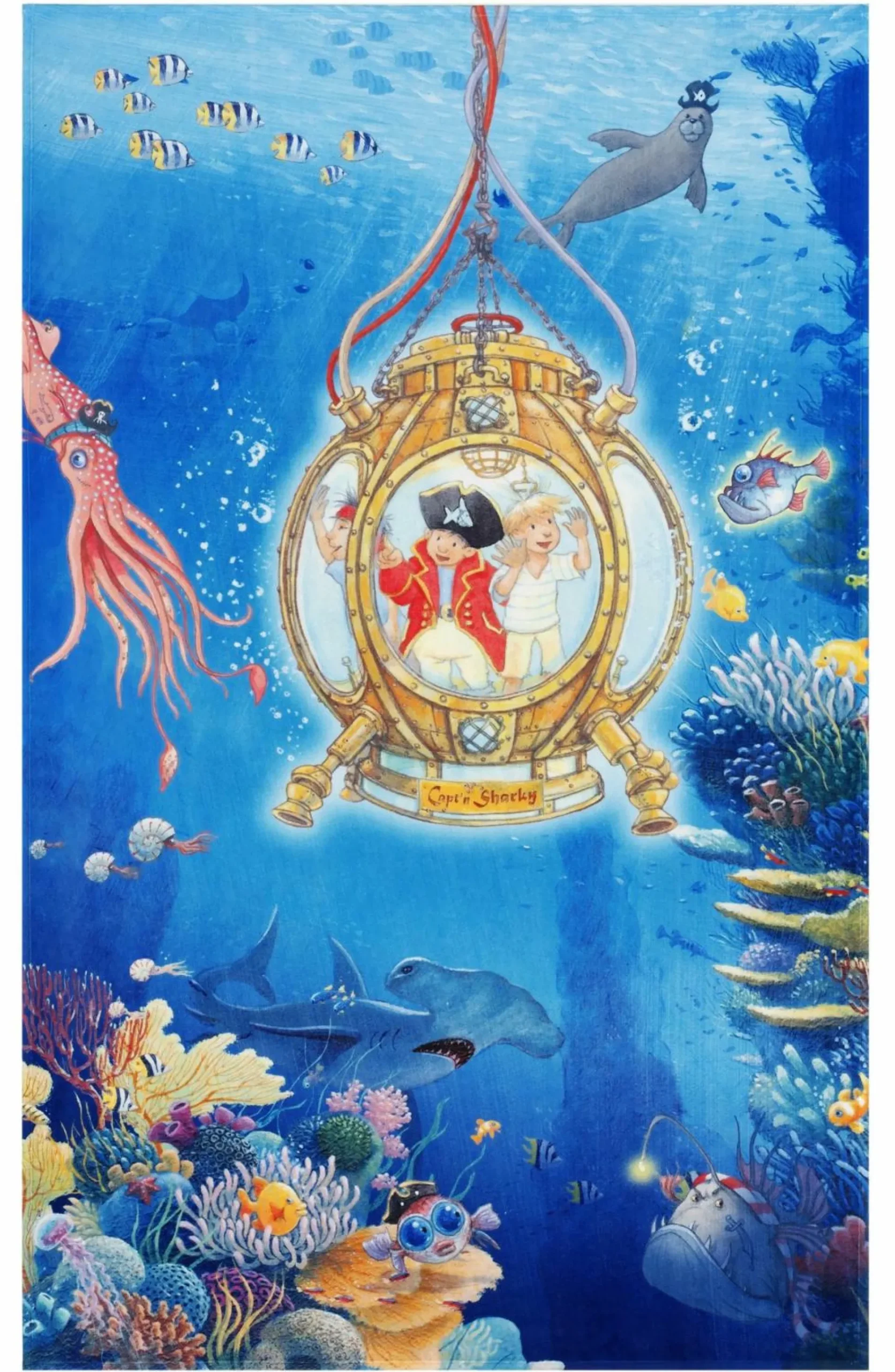 Outlet Teppich CAPT´N SHARKY Kinder Kinderteppiche|Kinderteppiche