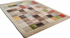 Outlet Teppich Fars SUPER grey beige Gabbeh Teppiche