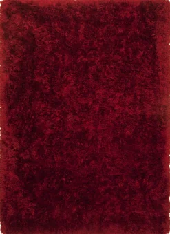 Teppich FLOCATIC rot Langflor Teppiche