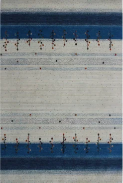 Best Teppich LORI LOOM blau Gabbeh Teppiche