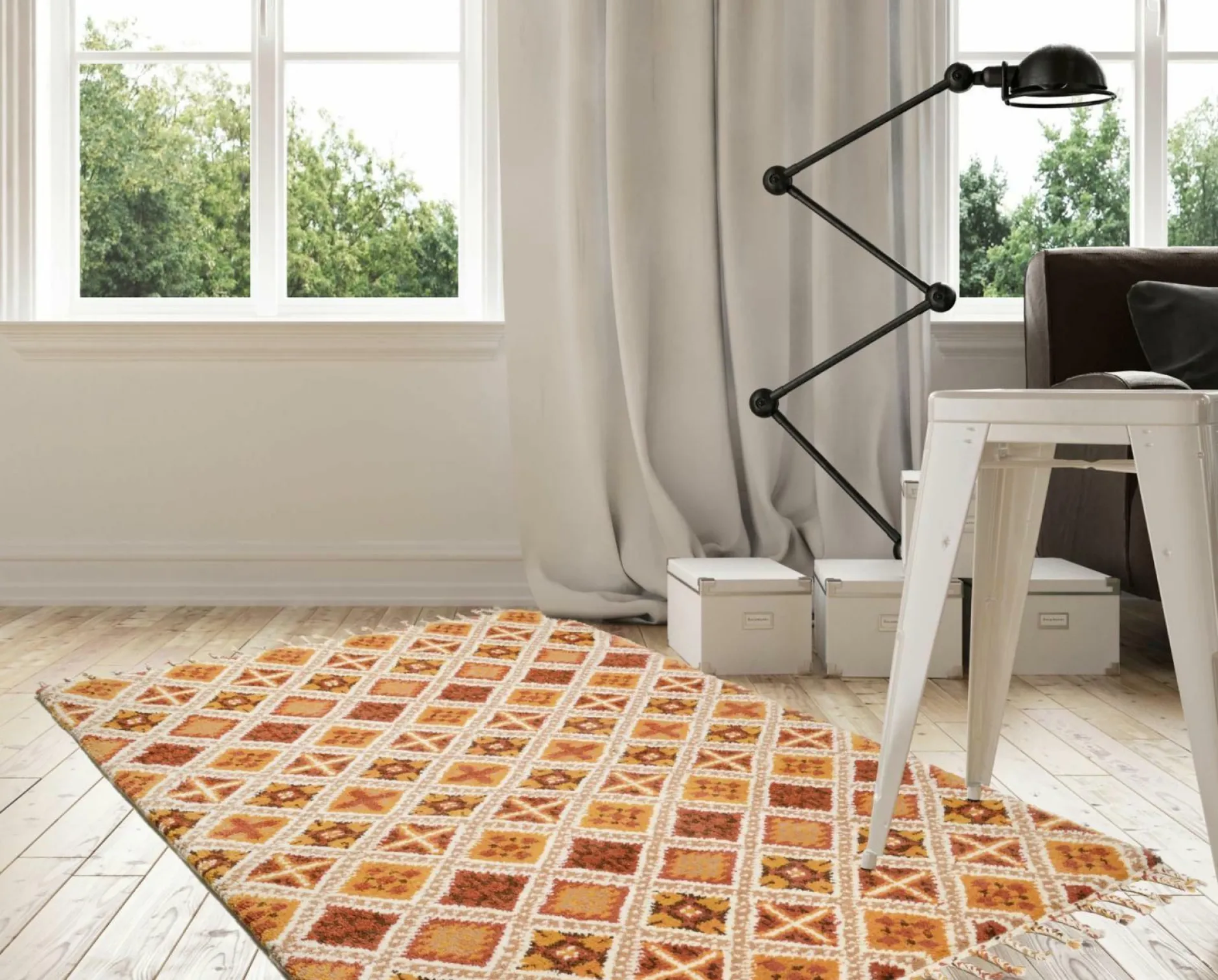 Discount Teppich MARMOUCHA Wollteppiche