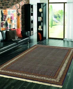 Discount Teppich NARGIS Mir dunkelblau Klassische Orientteppiche