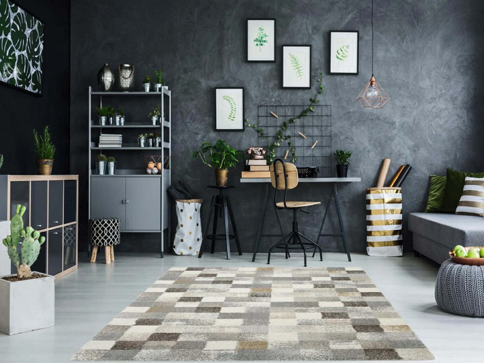 Outlet Teppich NEW VILLA SQUARES Moderne Teppiche|Teppiche