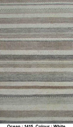 Teppich OCEAN weiss Nepal Teppiche