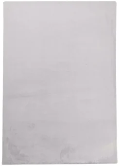 Sale Teppich PLUSH rund hellgrau Langflor Teppiche