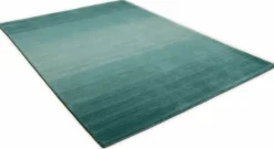 Online Teppich WOOLCOMFORT türkis Gabbeh Teppiche
