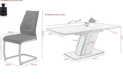 Online Tischgruppe JEANETTE Komplette Tischgruppen