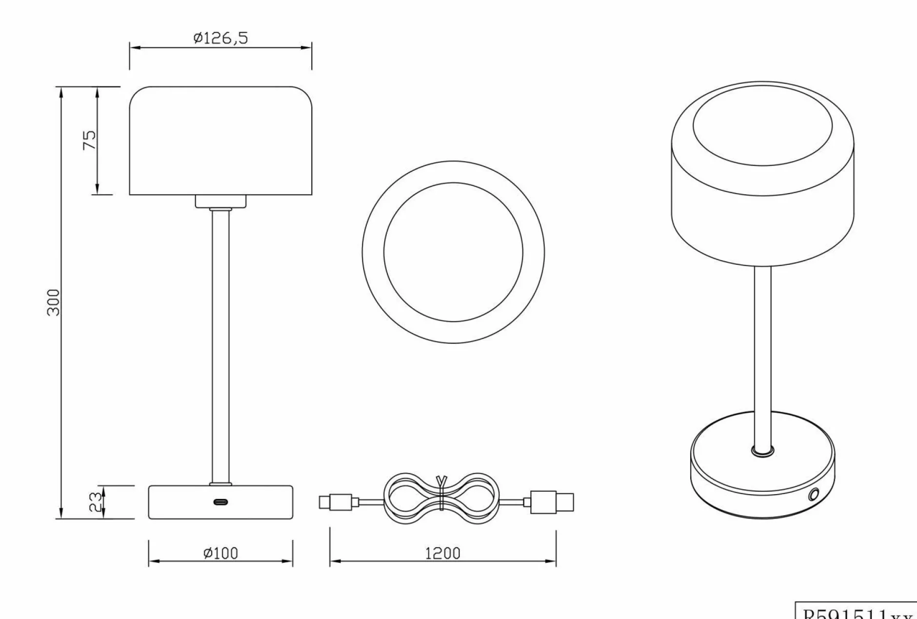 Tischleuchte JEFF Schreibtischleuchten|Tischleuchten