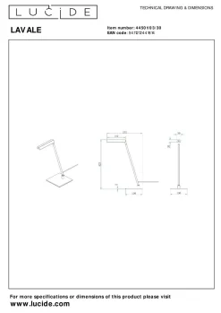 Hot Tischleuchte LAVALE Effektbeleuchtung