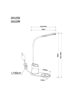 Outlet Tischleuchte MELLI Schreibtischleuchten|Tischleuchten