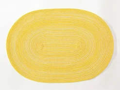 Hot Tischset SAMBA oval gelb Tischwäsche|Tischwäsche