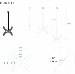 Outlet TV-Deckenhalterung B-DX 400 Tv- & Mediamöbel|Tv - & Mediamöbel