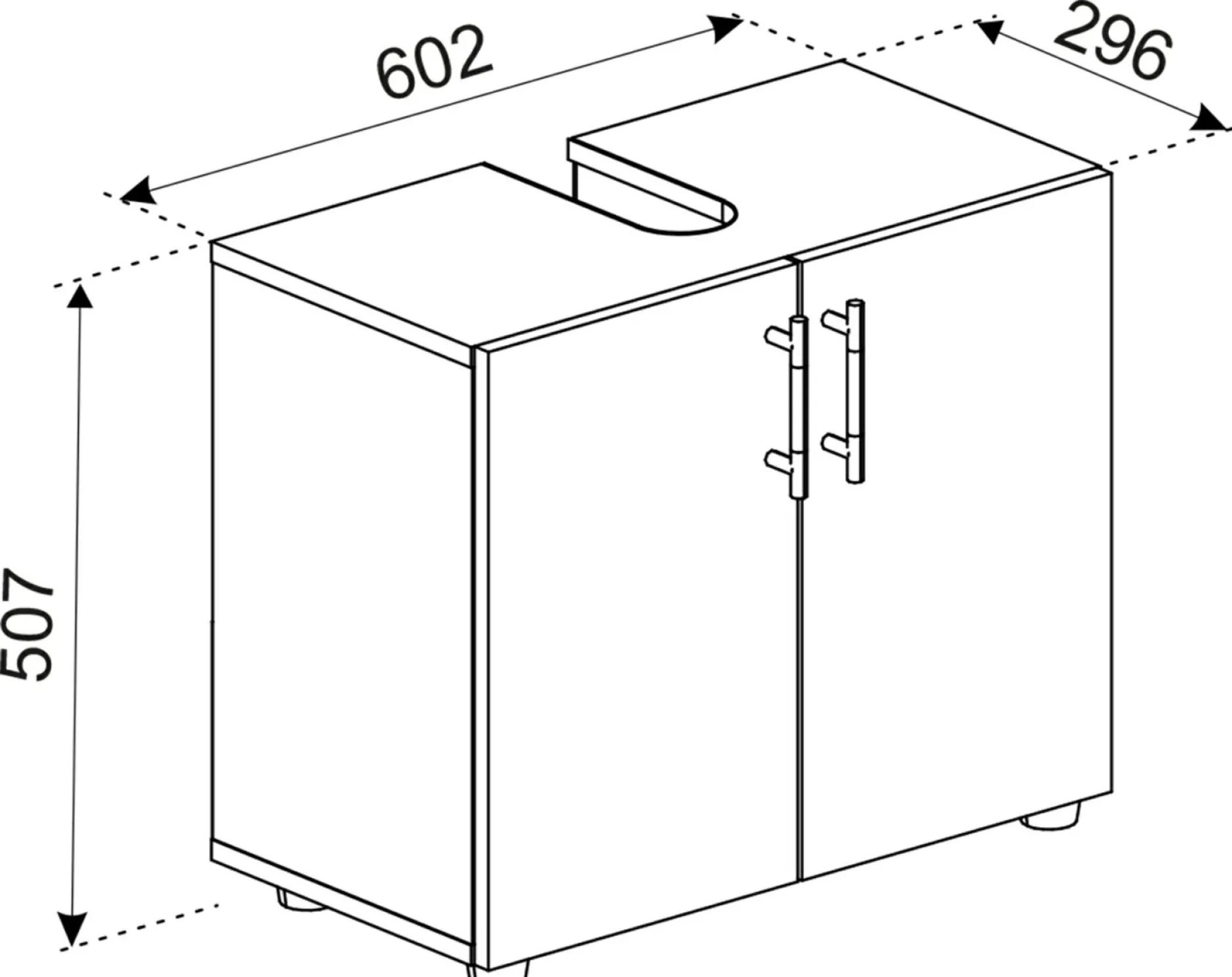 Best Unterschrank FLANDU Waschbeckenunterschränke|Waschbeckenunterschränke